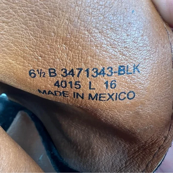 Frye Courtney Slingback Peep Toe Leather Block Heeled Sandals Mules Size 6.5 - Picture 8 of 13